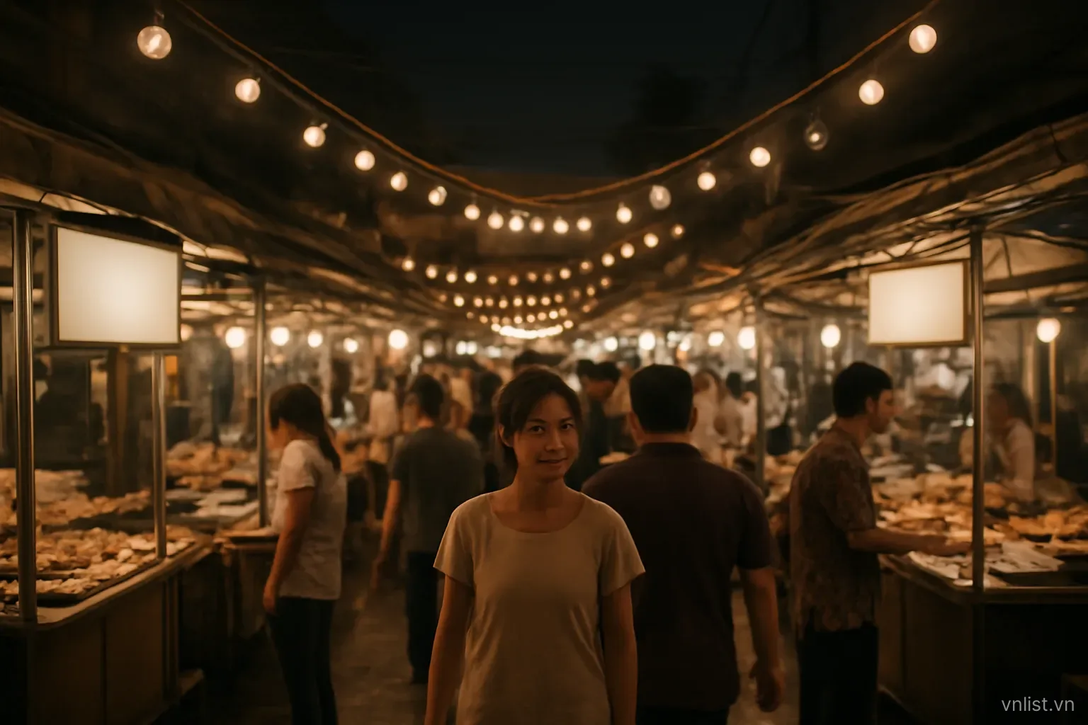 Chợ đêm và điểm bán buổi tối