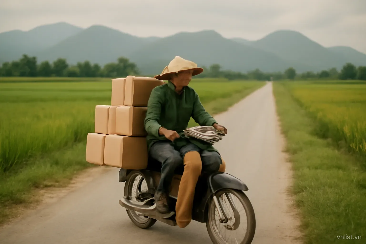 Giao hàng tới vùng xa trong tỉnh